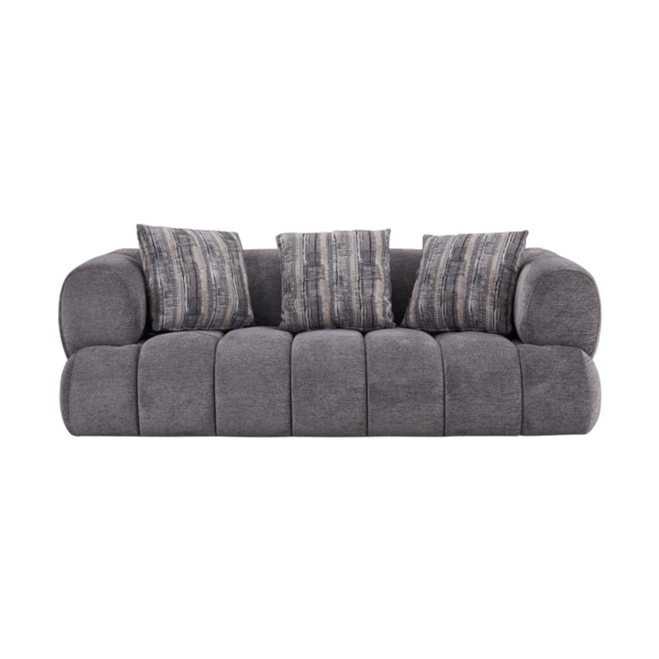 Adonis Sofa w/3 Pillows - Pewter