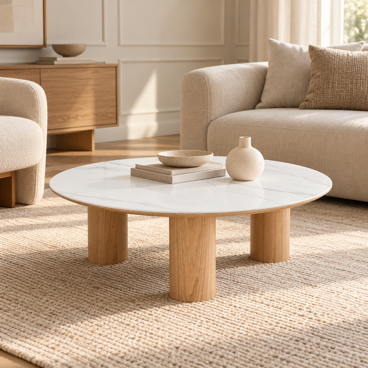 Andi Coffee Table with Ceramic Top