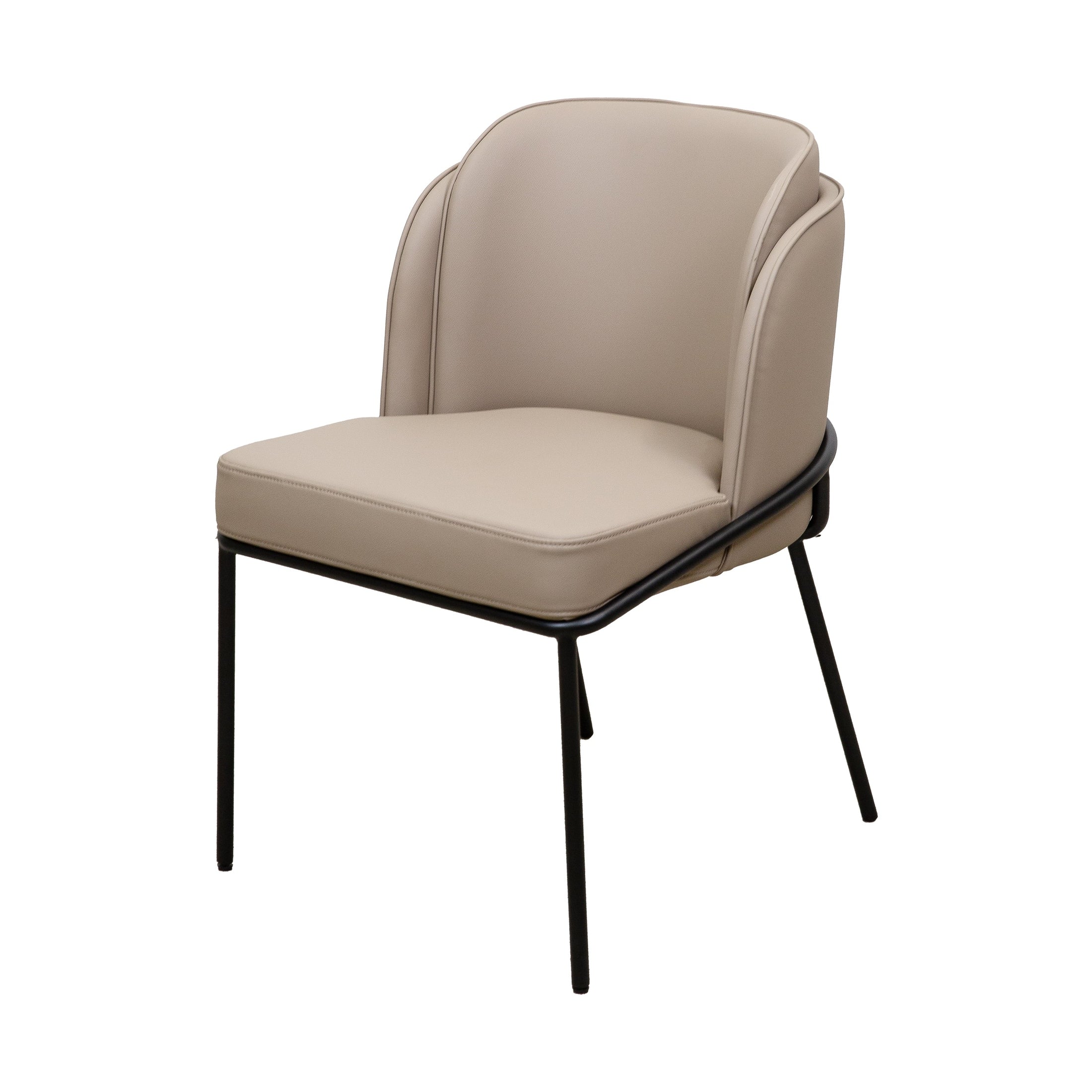 Angelo Faux Leather Dining Chair - Taupe