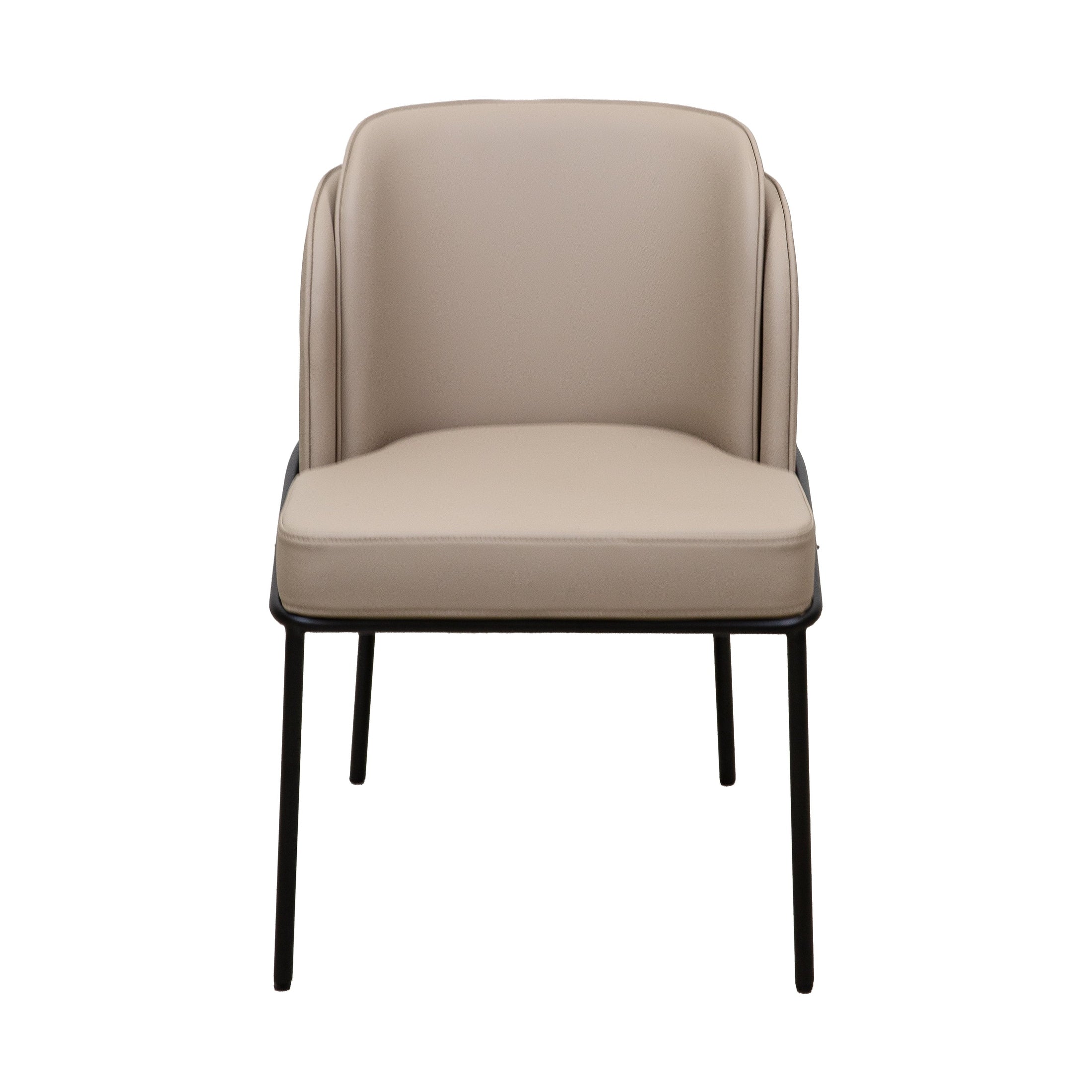Angelo Faux Leather Dining Chair - Taupe