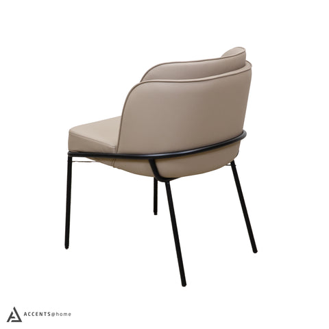 Angelo Faux Leather Dining Chair - Taupe