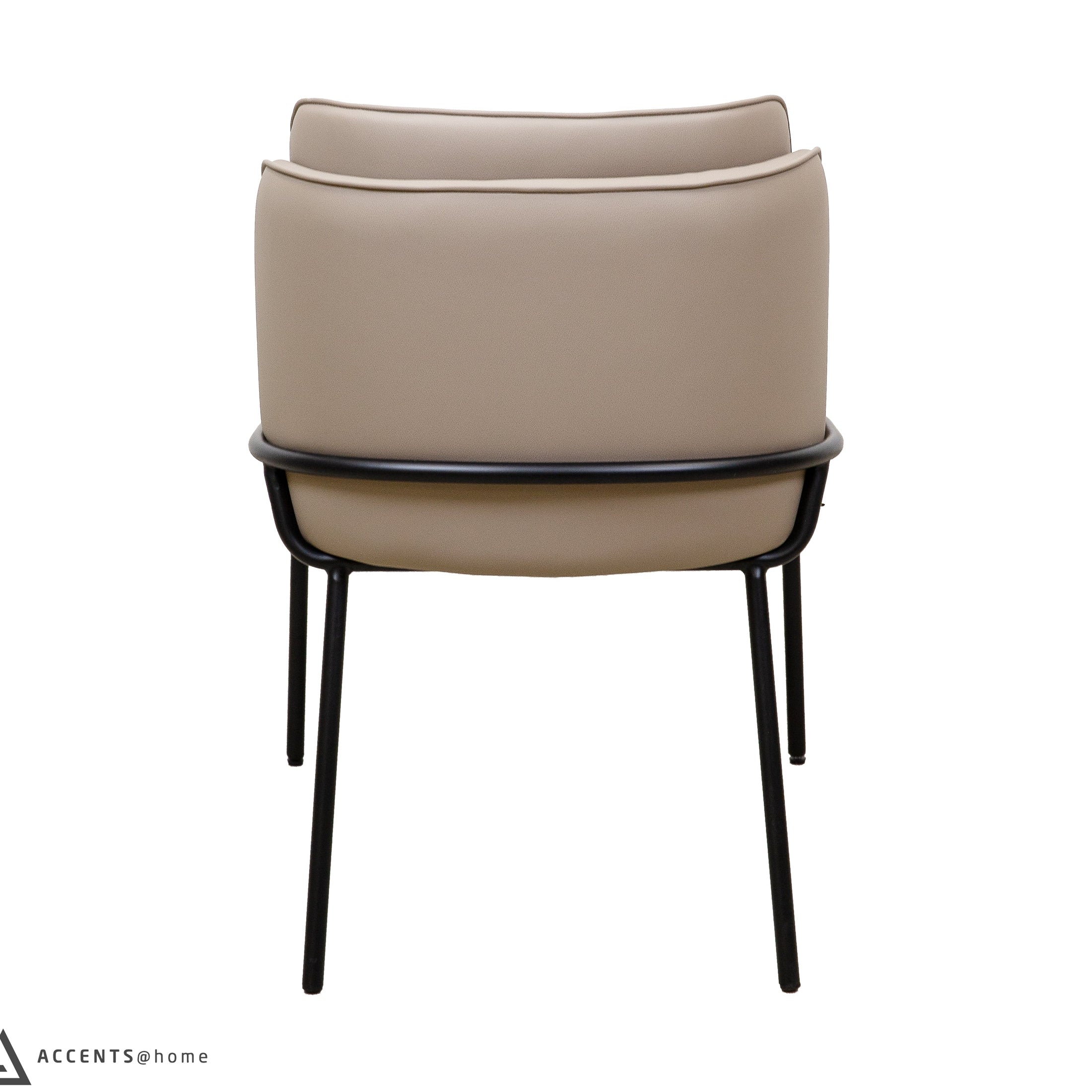 Angelo Faux Leather Dining Chair - Taupe