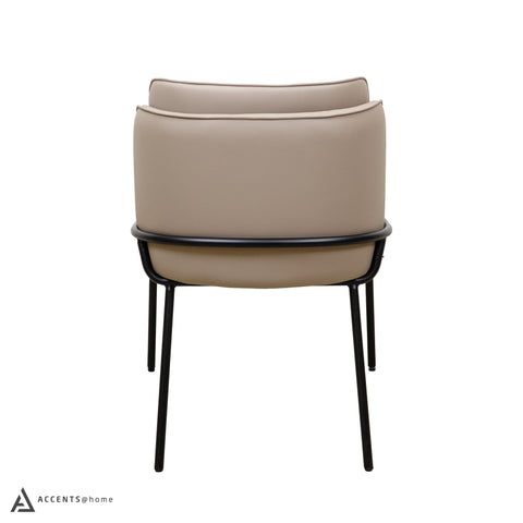 Angelo Faux Leather Dining Chair - Taupe