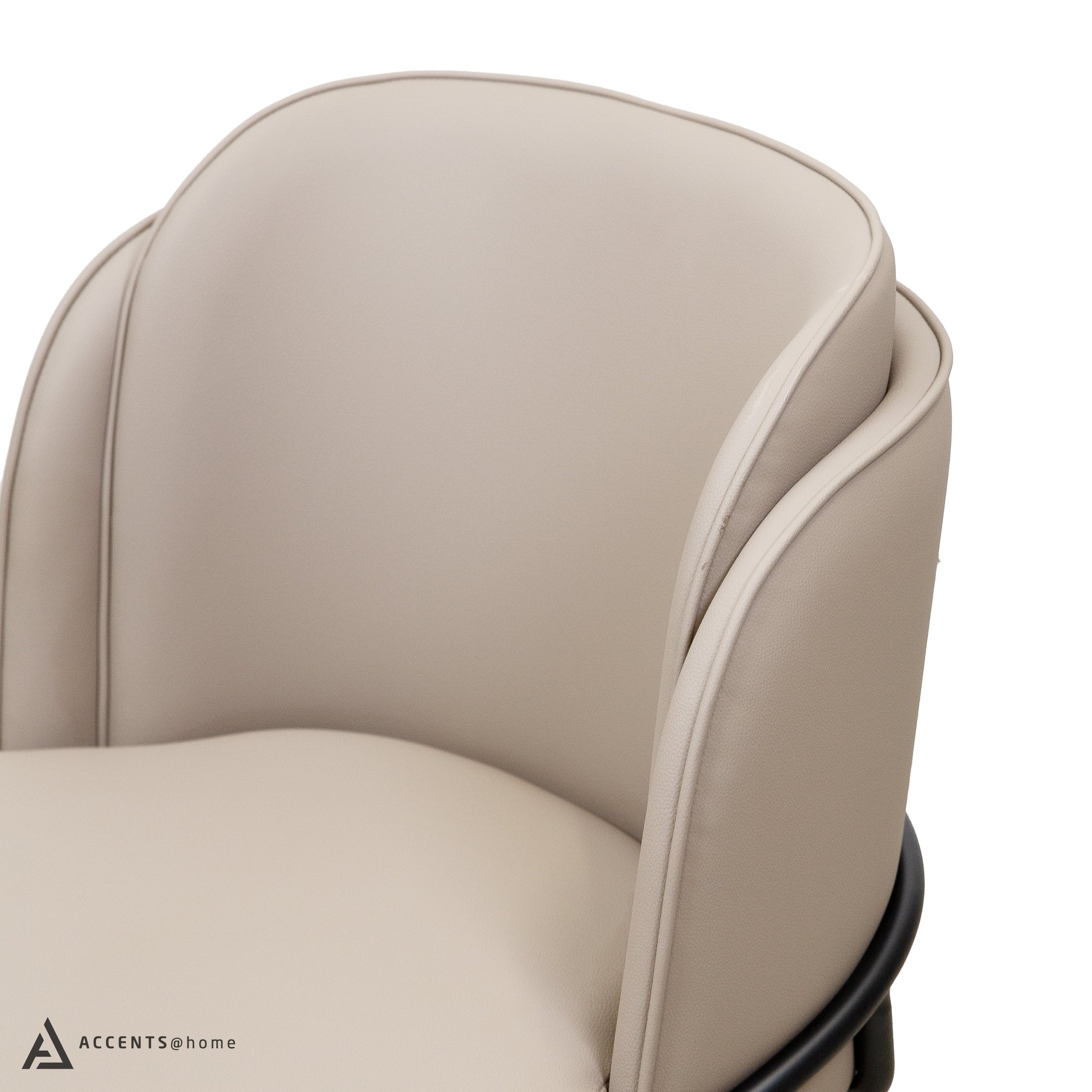 Angelo Faux Leather Dining Chair - Taupe