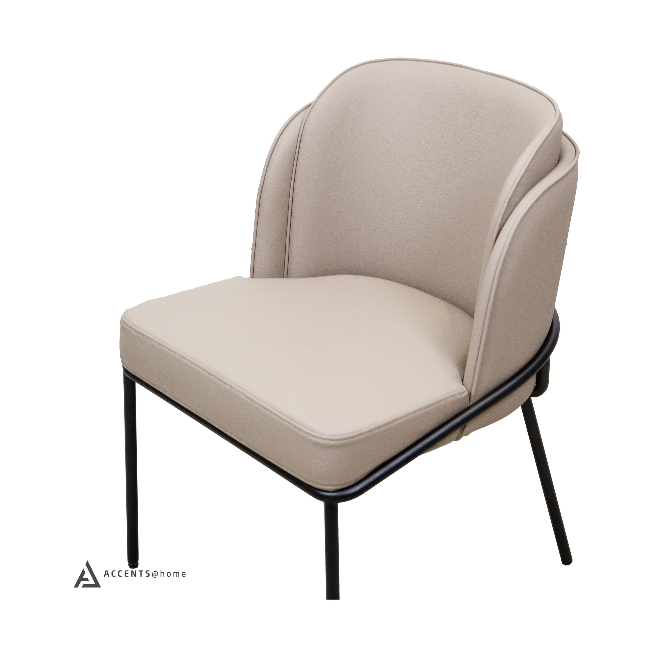 Angelo Faux Leather Dining Chair - Taupe