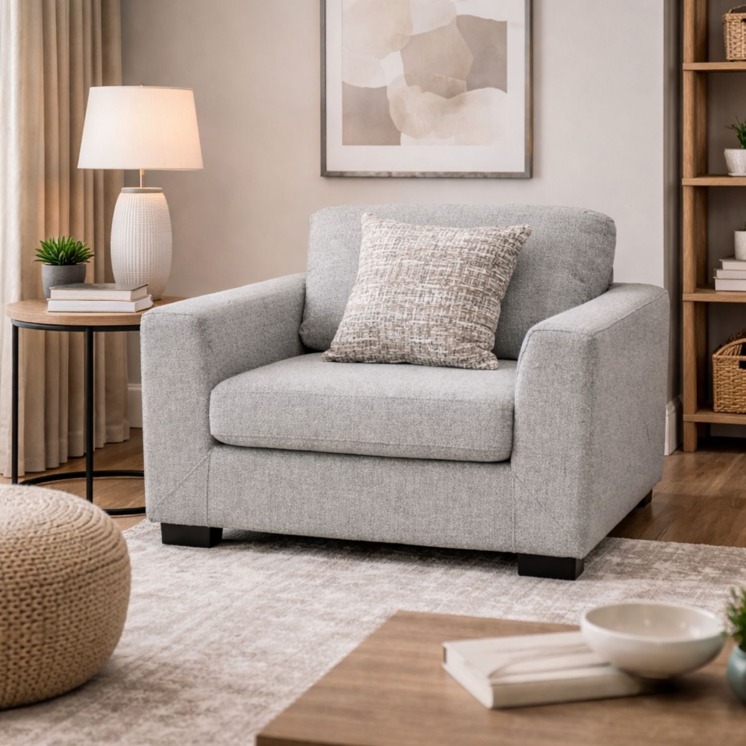 Archie Accent Chair with 2 Toss Pillows