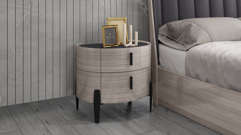 Arendina Two Tone 2 Drawers Nightstand