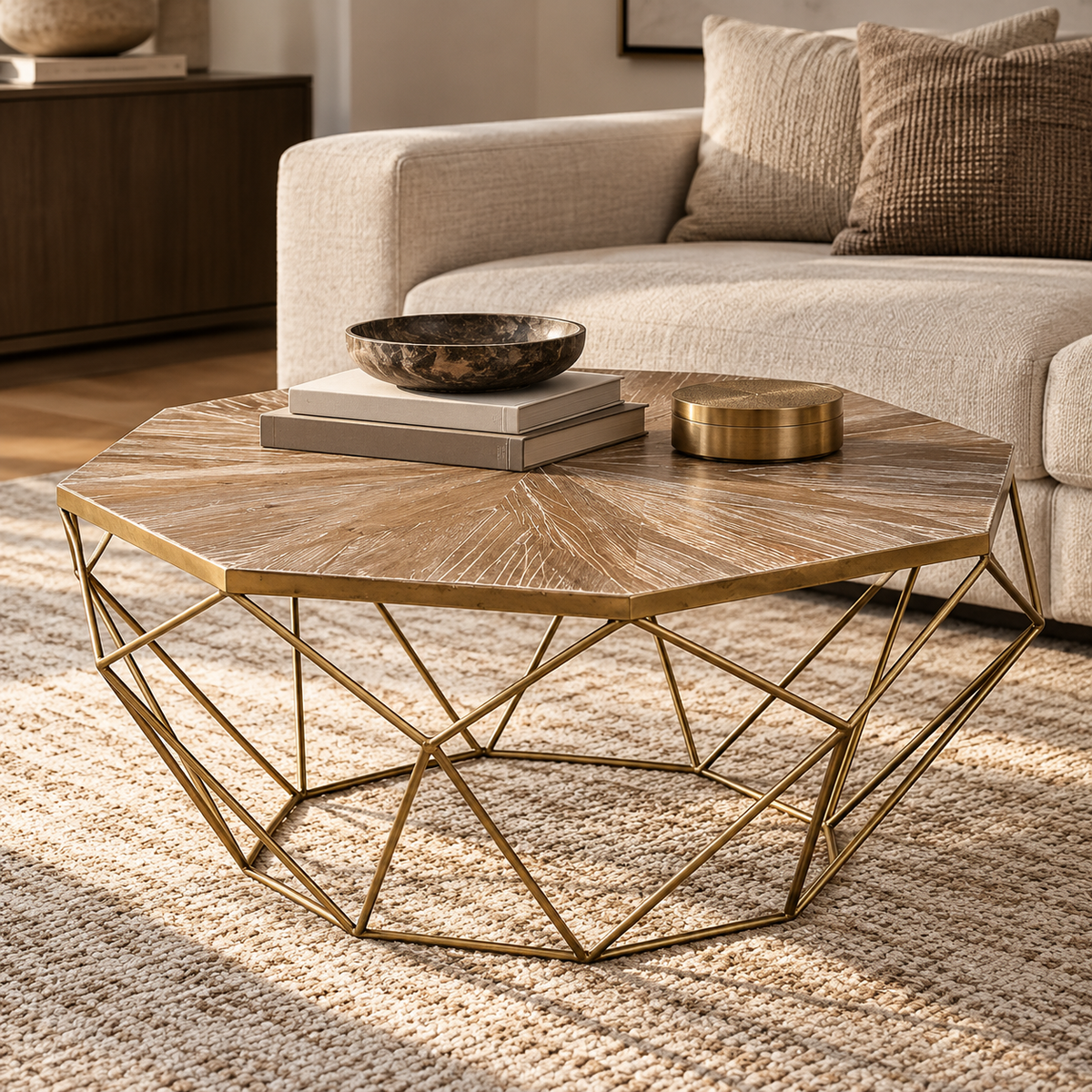 Ares Natural Elm Coffee Table