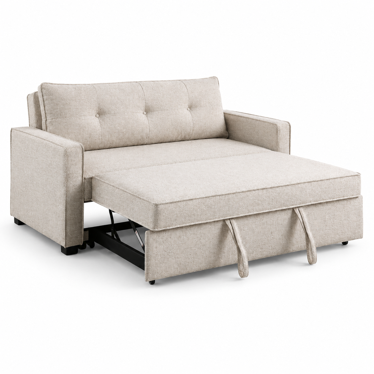 Argyle Performance Fabric Pull-Out Sofa Bed – Oatmeal