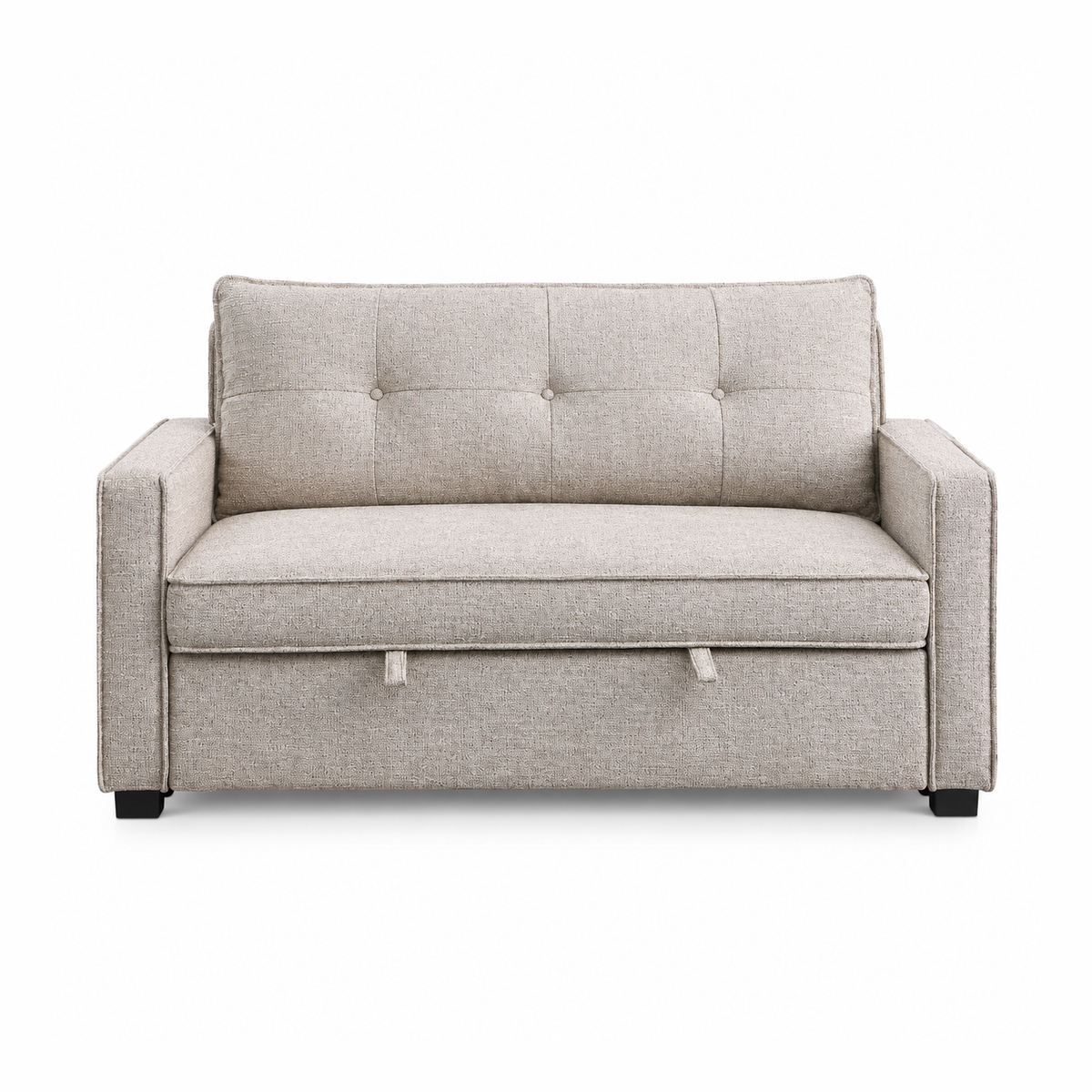 Argyle 2-Seater Performance Fabric Pull-Out Loveseat Sleeper – Oatmeal