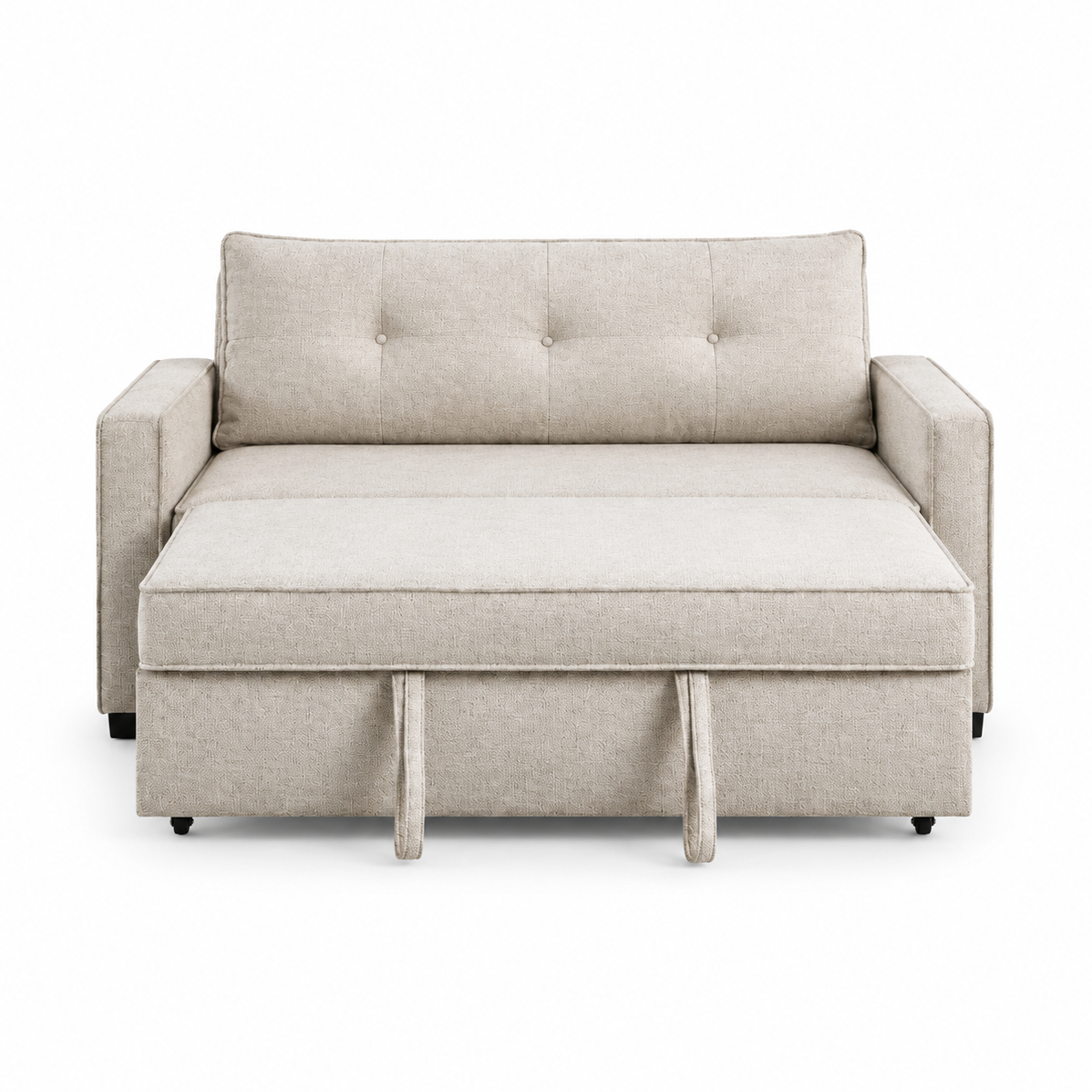 Argyle Performance Fabric Pull-Out Sofa Bed – Oatmeal