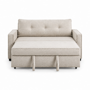 Argyle Performance Fabric Pull-Out Sofa Bed – Oatmeal