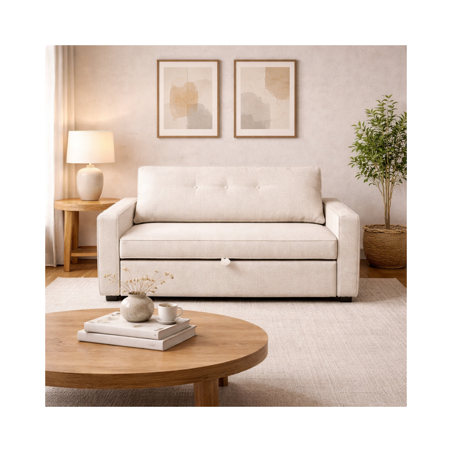 Argyle Pull Out Loveseat Bed