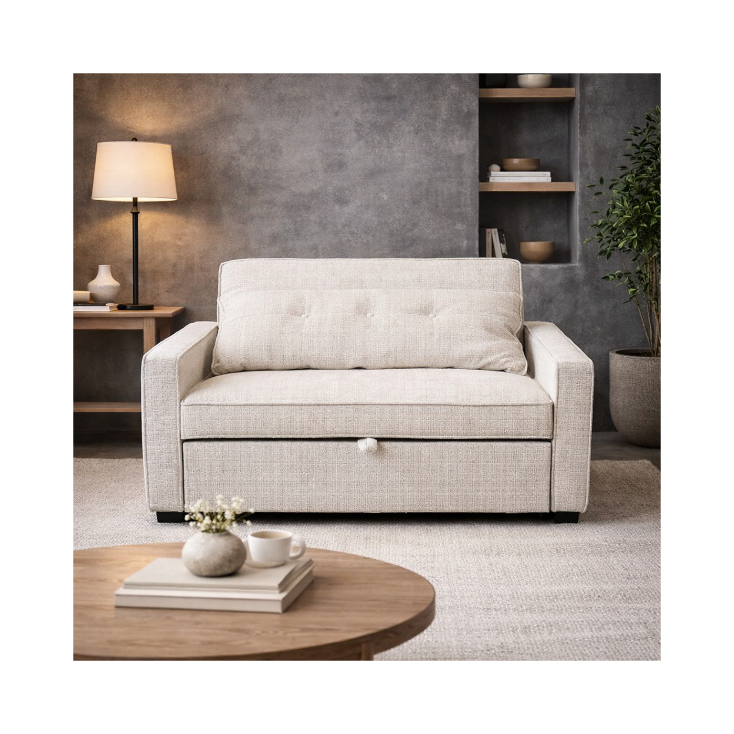 Argyle Pull Out Loveseat Bed