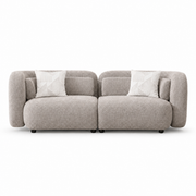 Ari Large Upholstered Sofa – Soft Greige