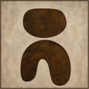 Asana Hand-Painted Framed Canvas Wall Art
