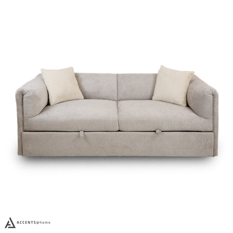 Asha Media Sleeper with Cushions - Taupe