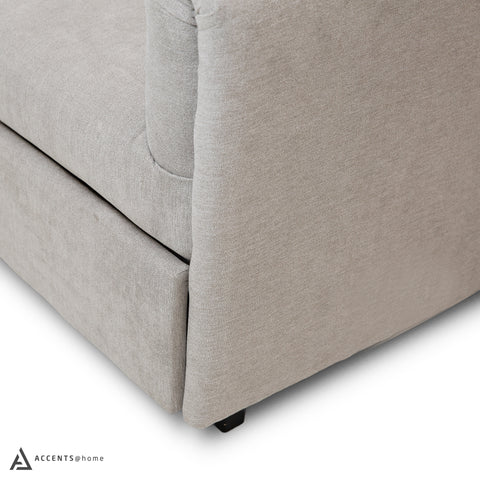 Asha Media Sleeper with Cushions - Taupe