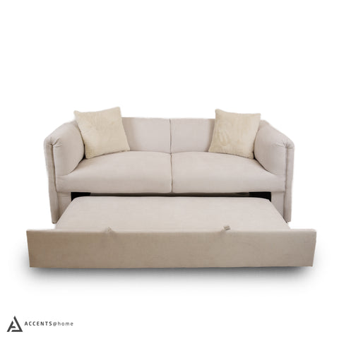 Asha Media Sleeper with Cushions - Cream