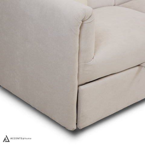 Asha Media Sleeper with Cushions - Cream