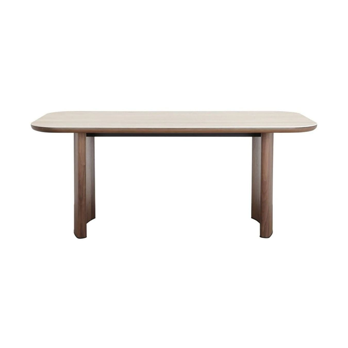 Atticus Dining Table with Travertine Ceramic Top
