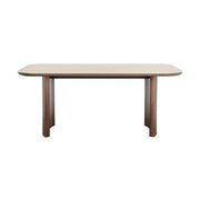 Atticus Dining Table with Travertine Ceramic Top