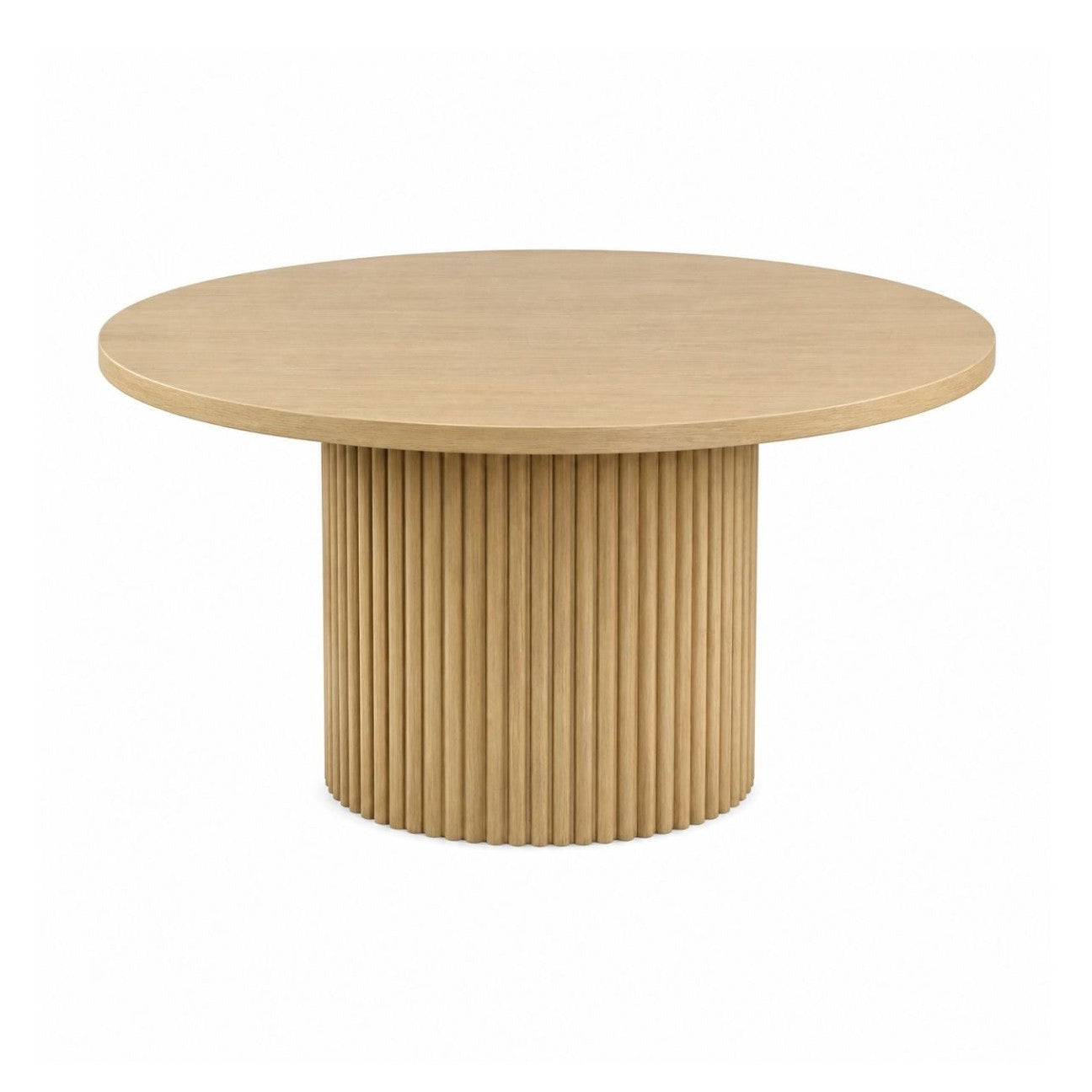 Auden 60" Round Dining Table – Natural Finish