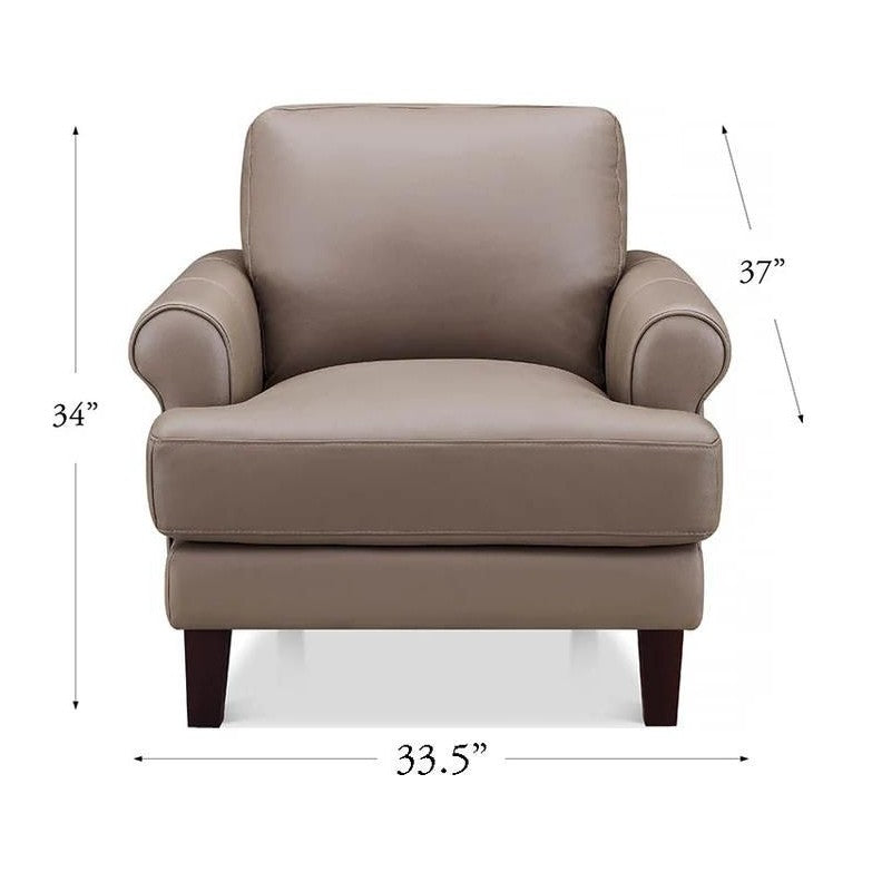 Austra Genuine Leather Accent Chair