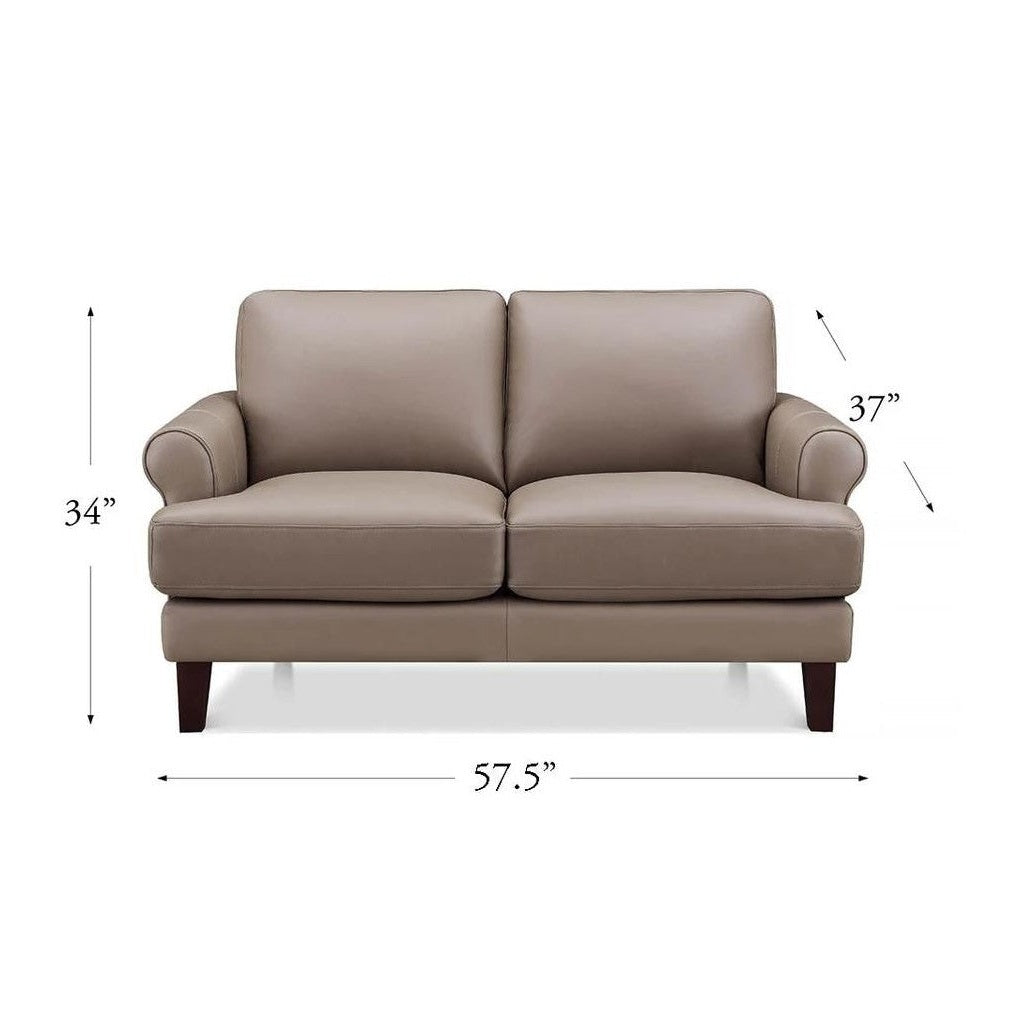 Austra Genuine Leather Loveseat