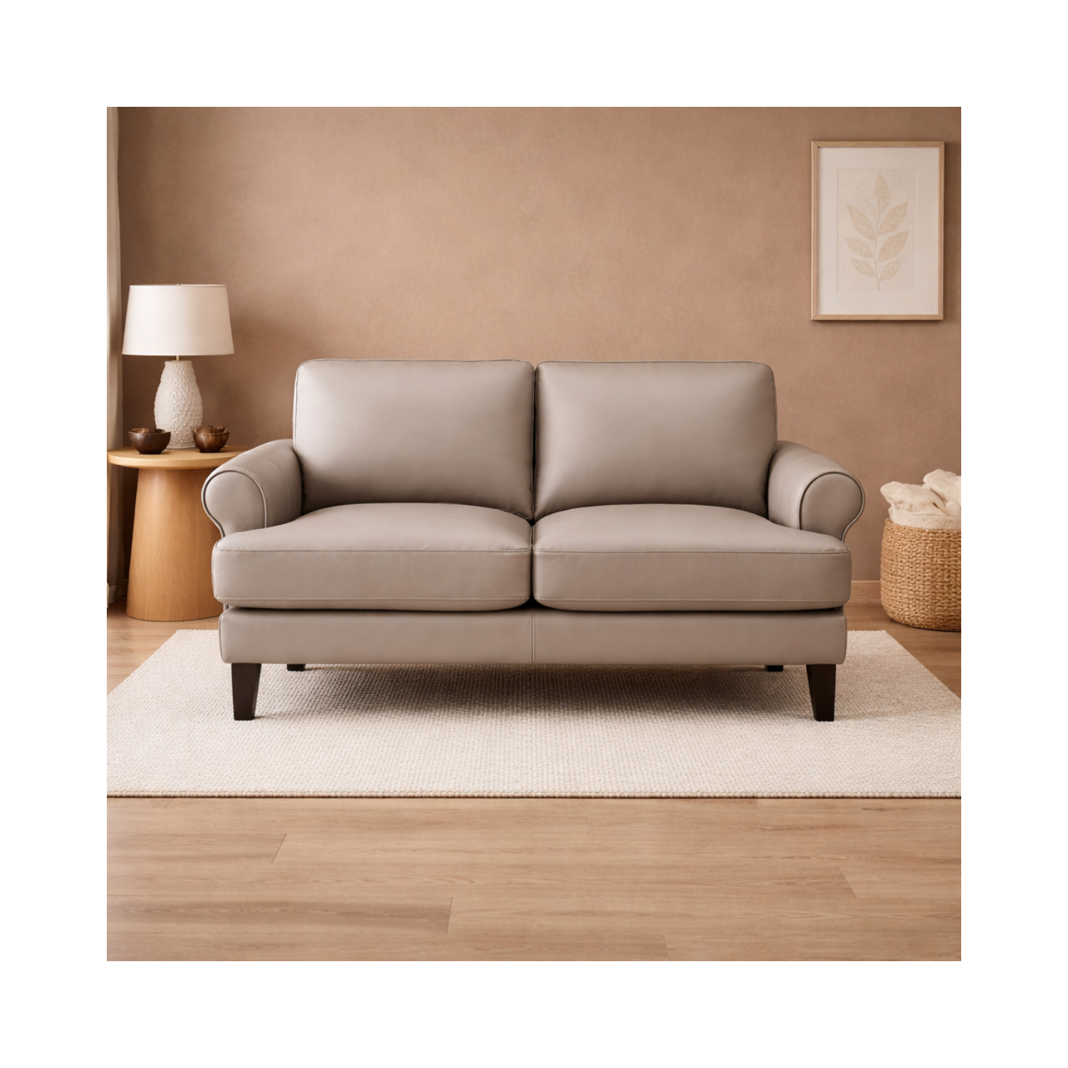 Austra Genuine Leather Loveseat