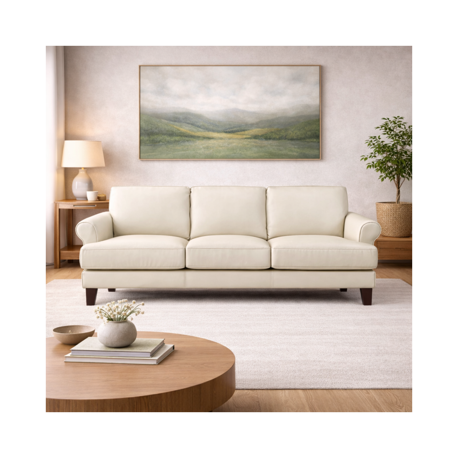 Austra Genuine Leather Sofa
