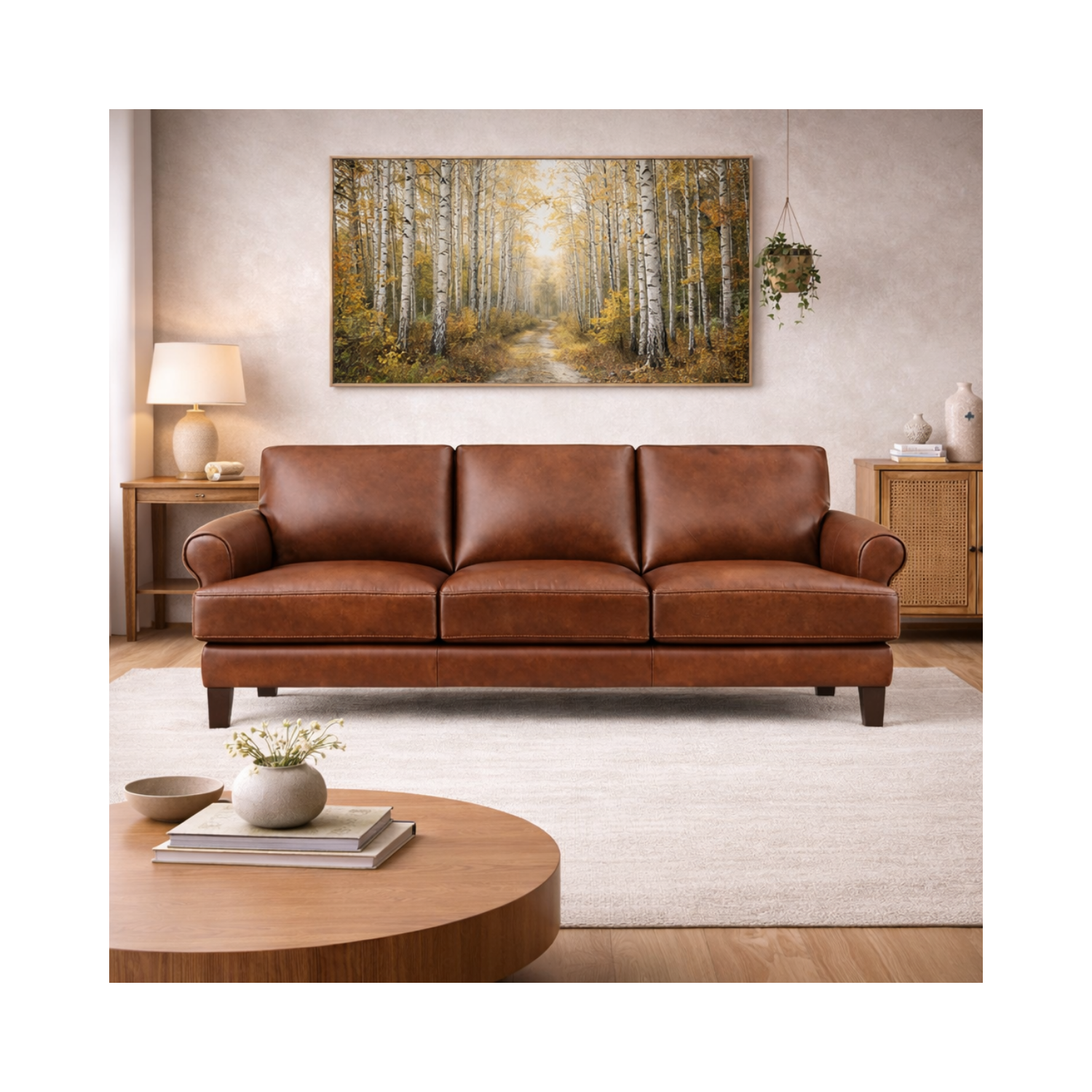 Austra Genuine Leather Sofa