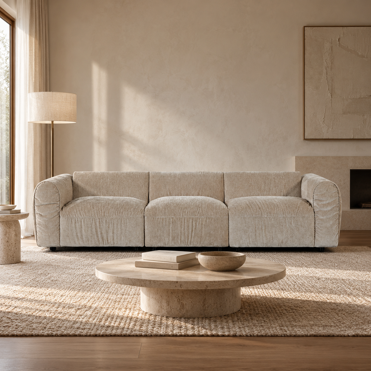 Avenor Modern 3-Seater Sofa