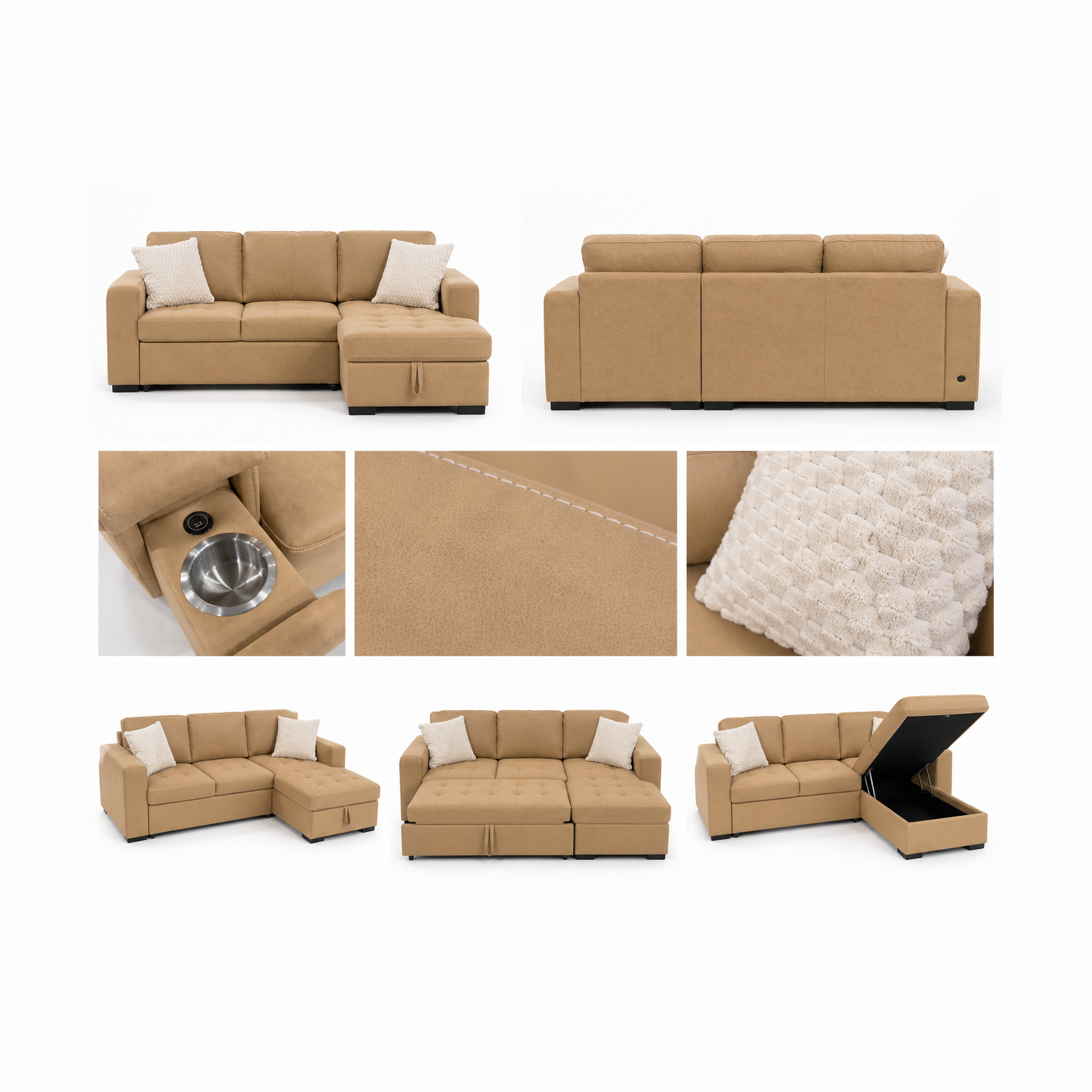 Bjorn Pull Out Sleeper Sectional