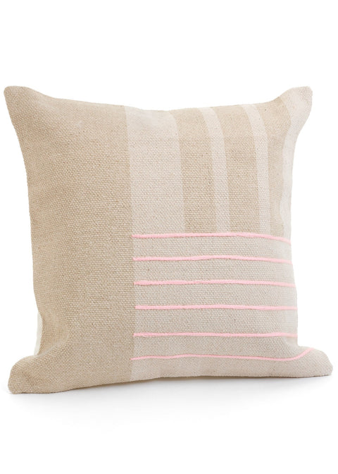 Beloeil Cus Print - Taupe/Pink