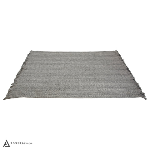 BAISLEY HAND WOVEN RUG STEEL