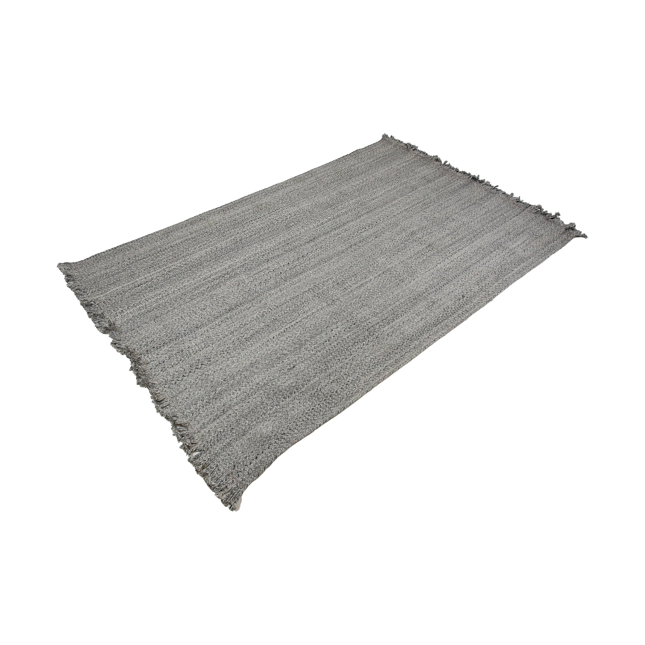 BAISLEY HAND WOVEN RUG STEEL