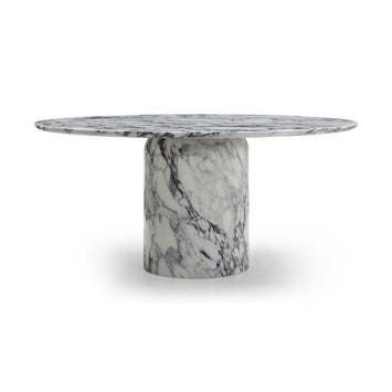 Barclay Glossy Marble Foil Top Dining Table