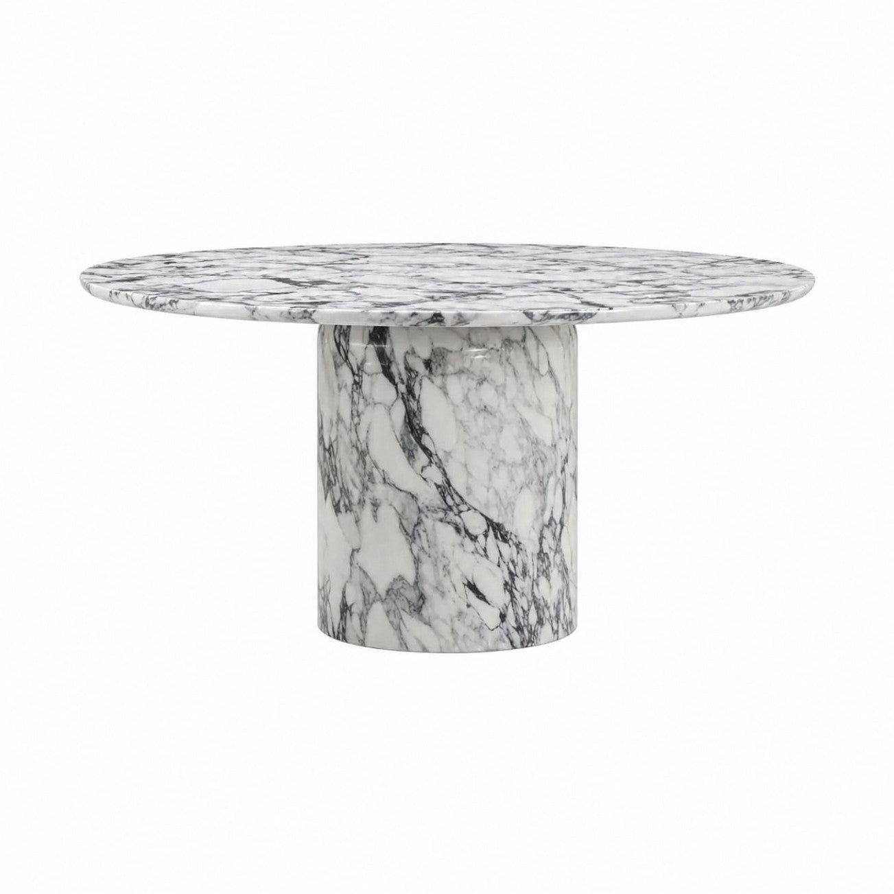 Barclay Glossy Marble Foil Top Dining Table