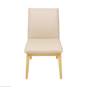 Barnes Genuine Leather Dining Chair - Light Mocha
