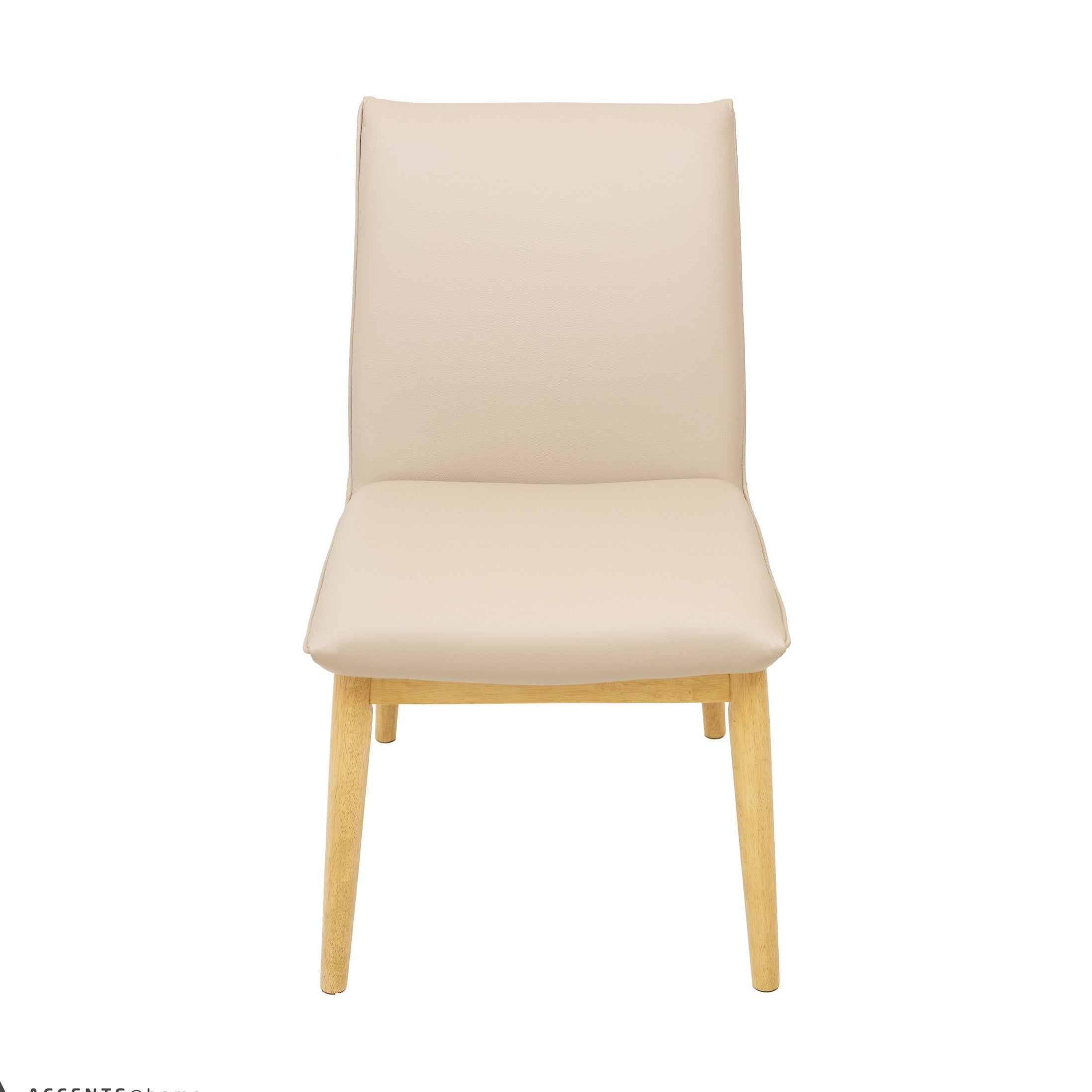 Barnes Genuine Leather Dining Chair - Light Mocha