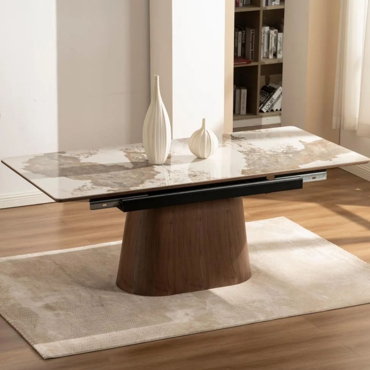 Bastian Extendable Dining Table with Ceramic Top