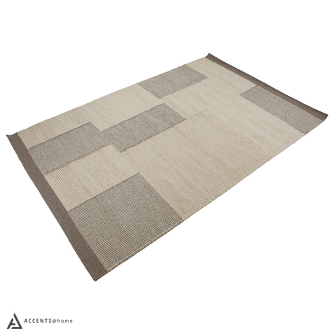 BATNA HAND WOVEN RUG IVORY/TAUPE