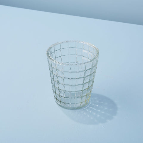 Ruffle Glass Lattice Tumbler