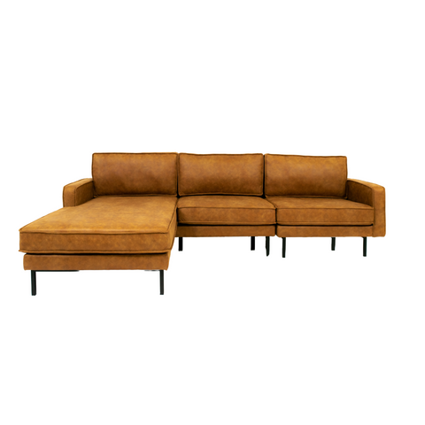 Beaumont Mid Century Reversible Sectional - Tan Brown