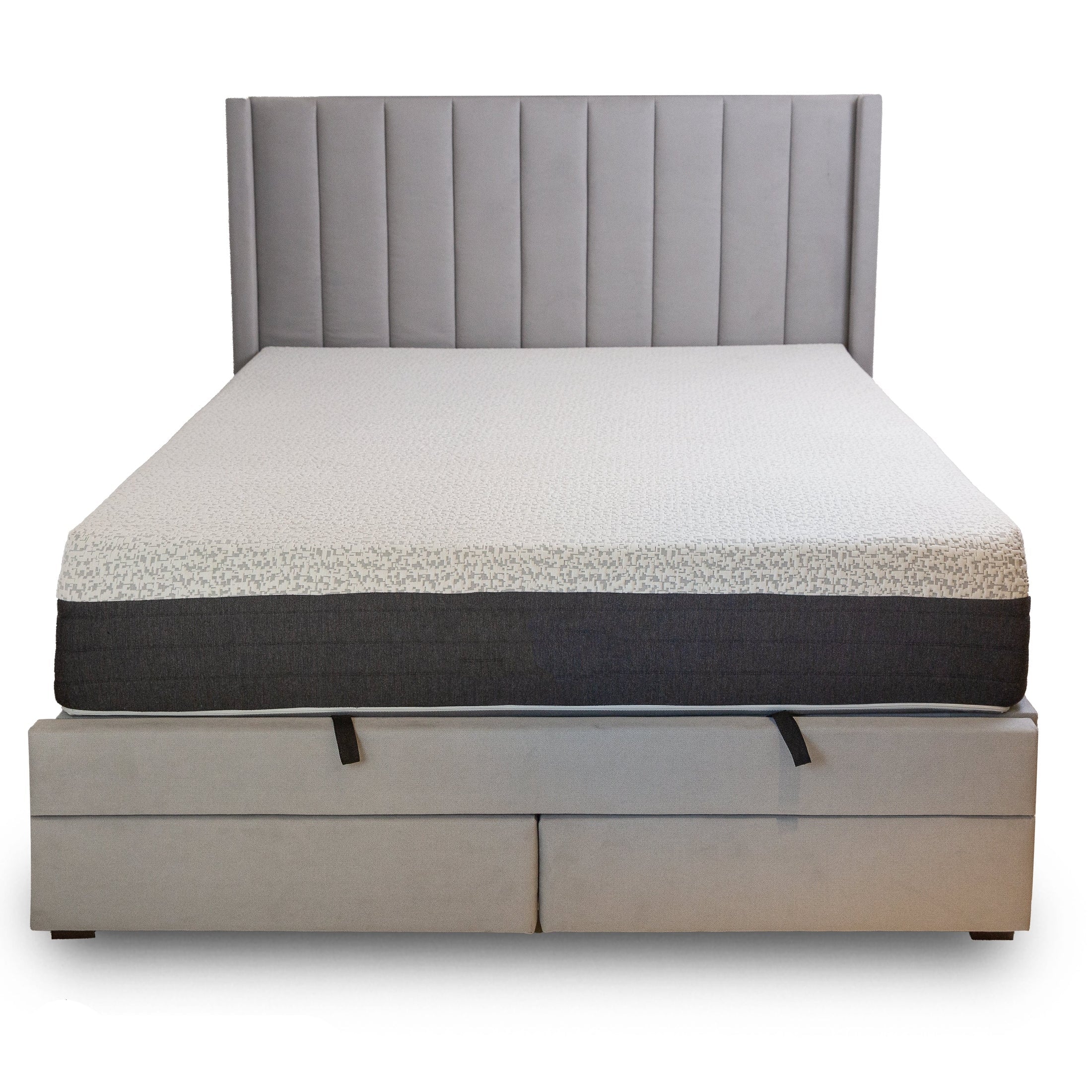 Candice Queen Storage Bed With Drawers - Mist