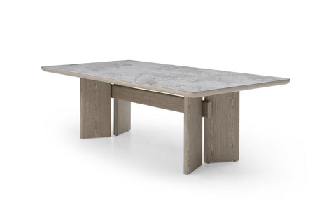 Beldon Wooden Base Ceramic Top Dining Table