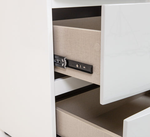 Haven Two Tone Glossy Bedroom Chest