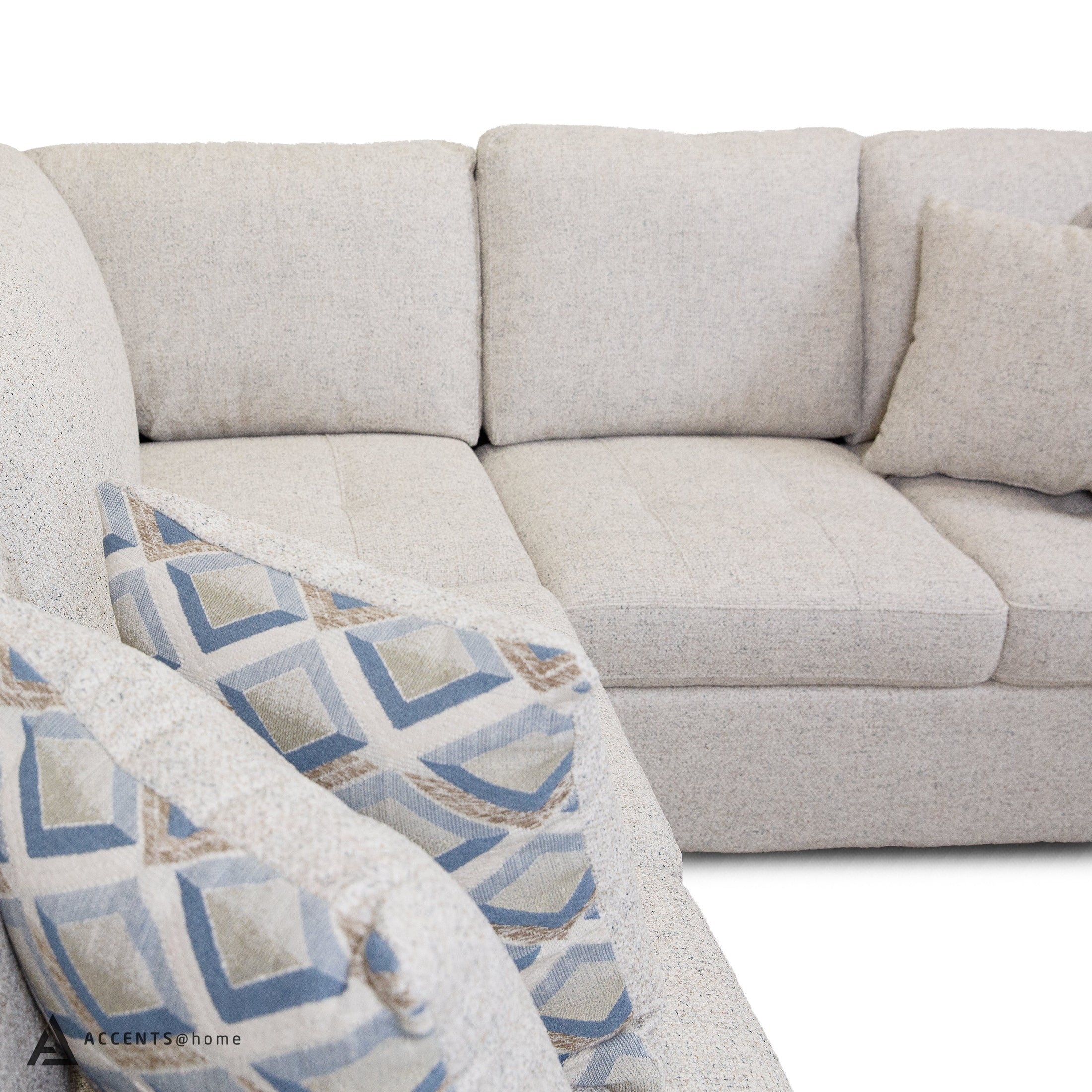 Bjorn Right Pull Out Sleeper Sectional - Quartz - Large