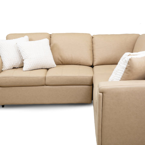 Bjorn Left Pull Out Sleeper Sectional - Soybean - Large